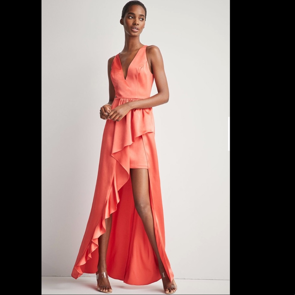 Aidan By Aidan Mattox Excl Halter Cutout Satinflo